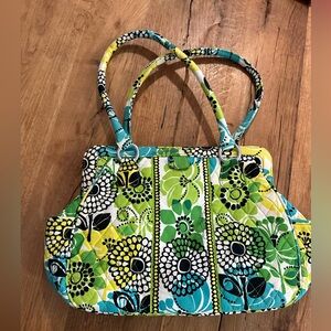 Vera Bradley Frame Bag in Lime's Up" pattern